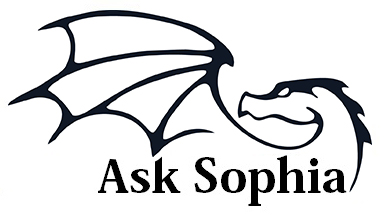 Ask Sophia dragon logo